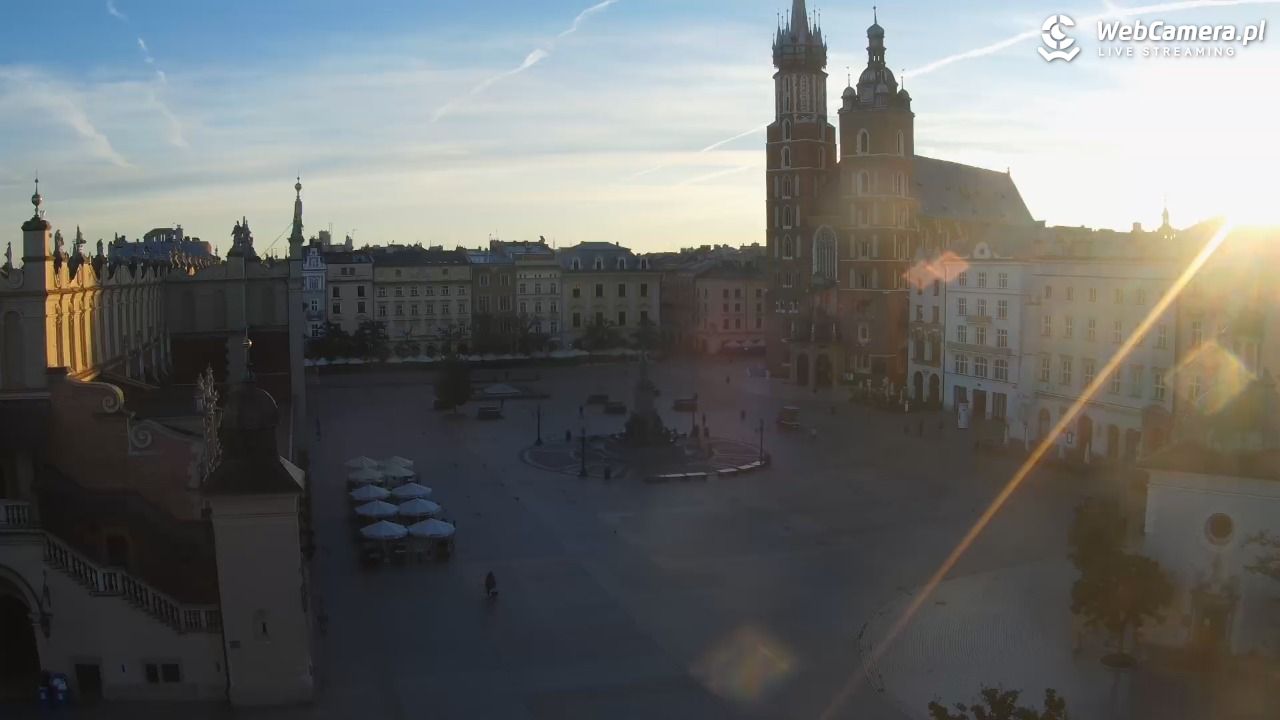 Kraków - widok na Rynek z hotelu - 30 sierpień 2026, 06:28