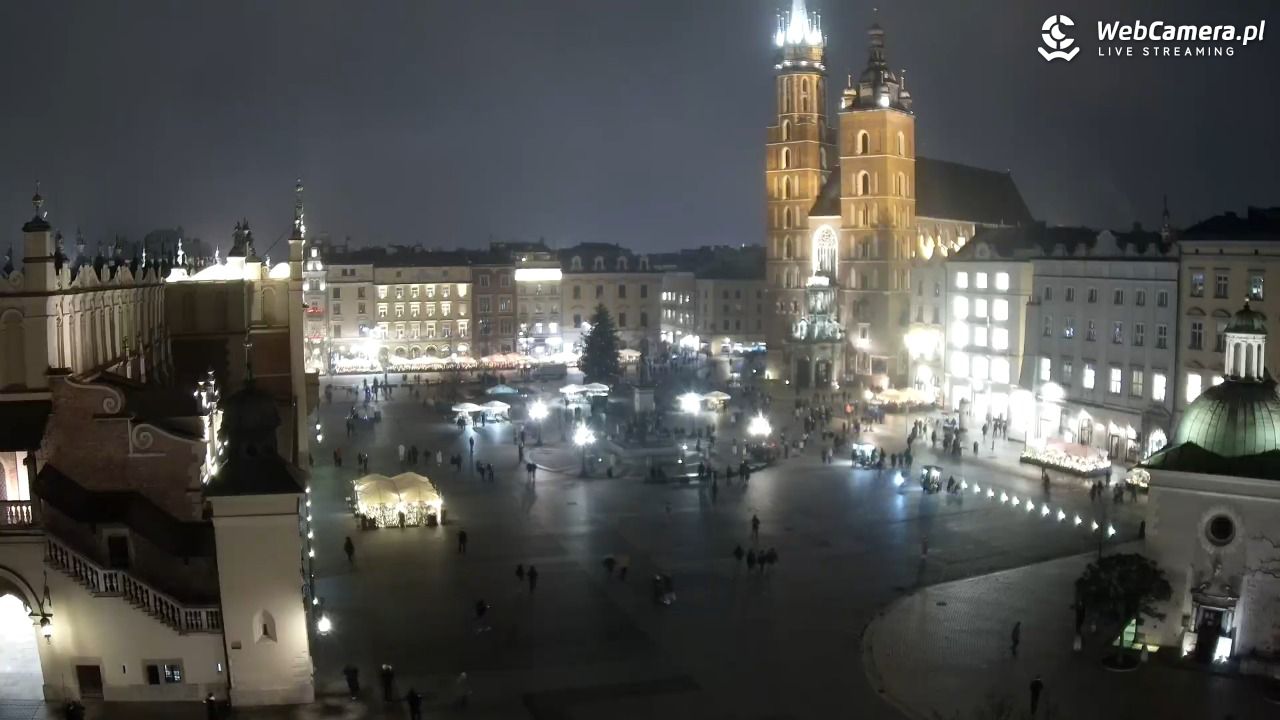Kraków - widok na Rynek z hotelu - 03 grudzień 2025, 17:01