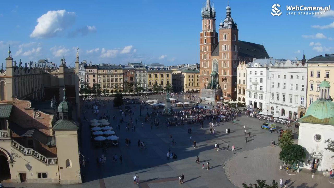 Kraków - widok na Rynek z hotelu - 20 lipiec 2026, 18:15
