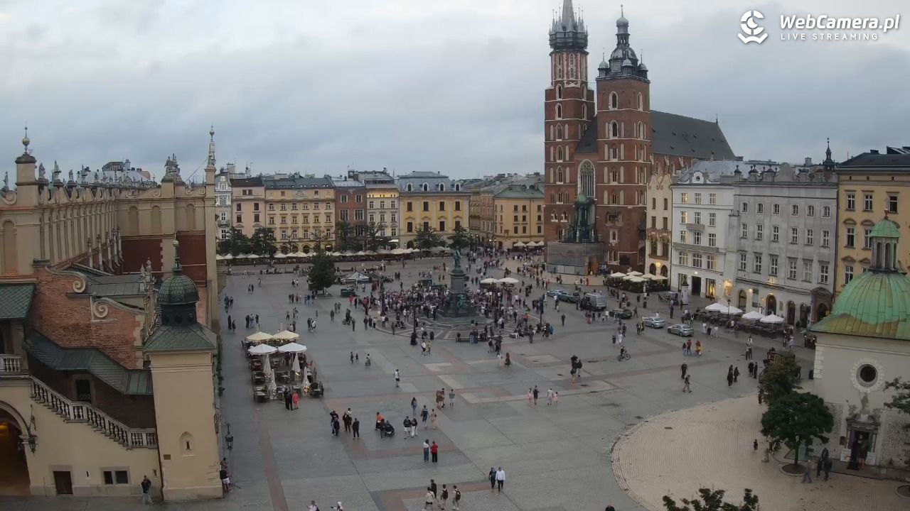 Kraków - widok na Rynek z hotelu - 19 lipiec 2026, 20:12