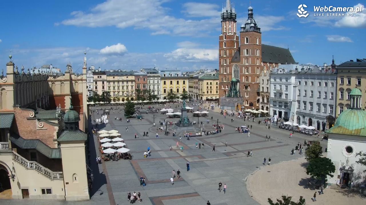 Kraków - widok na Rynek z hotelu - 20 lipiec 2026, 14:50