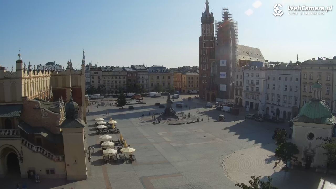 Kraków - widok na Rynek z hotelu - 13 czerwiec 2025, 08:14
