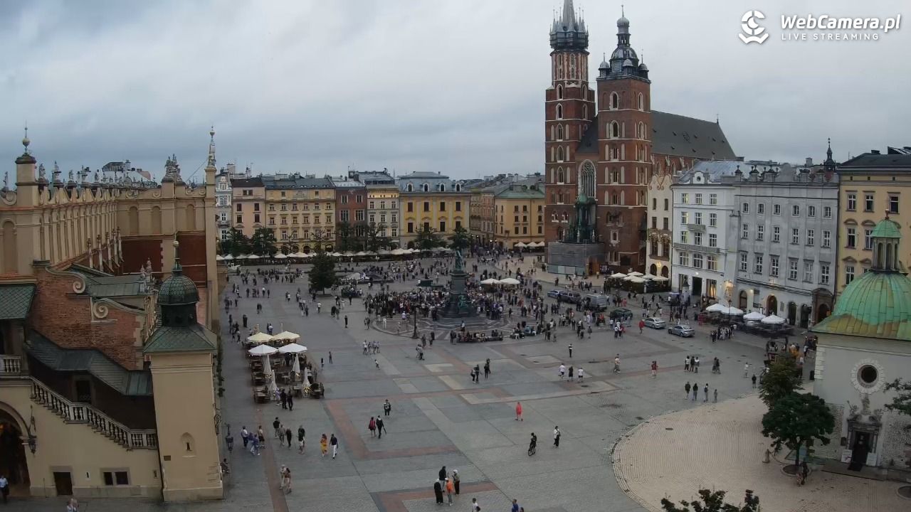 Kraków - widok na Rynek z hotelu - 19 lipiec 2026, 20:03