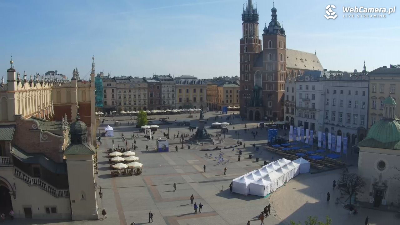 Kraków - widok na Rynek z hotelu - 19 kwiecień 2026, 09:09