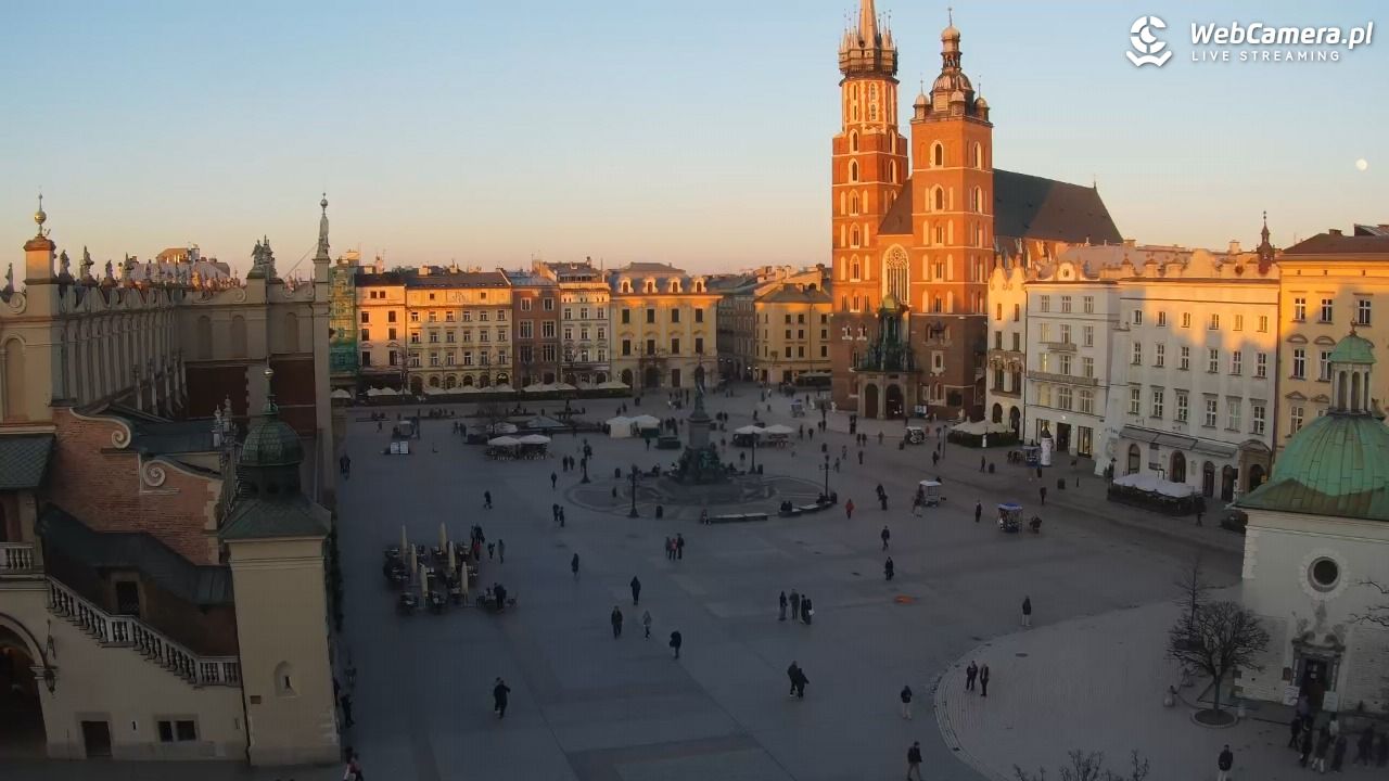 Kraków - widok na Rynek z hotelu - 02 marzec 2026, 17:09