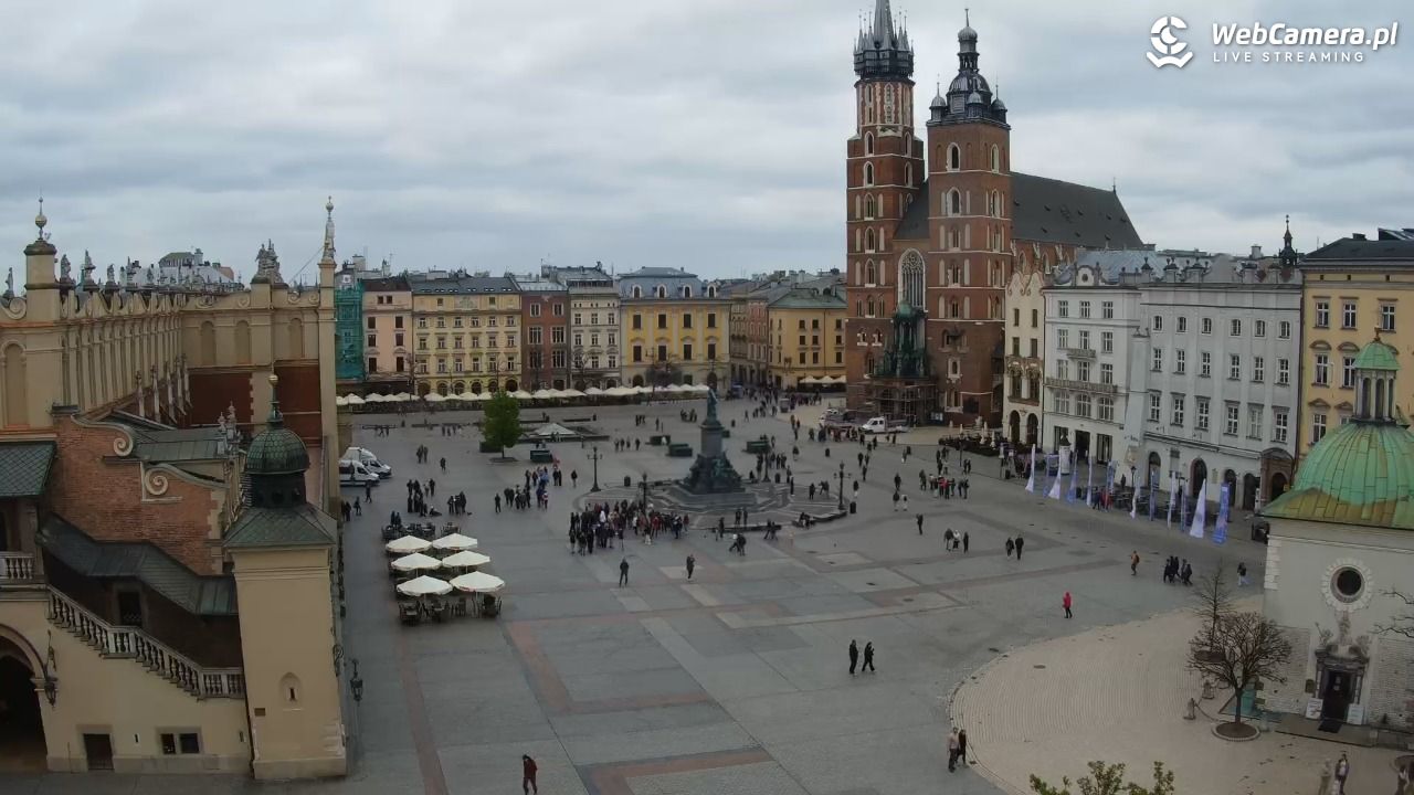 Kraków - widok na Rynek z hotelu - 20 kwiecień 2026, 11:18