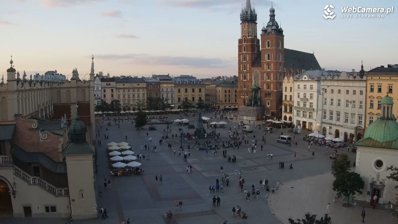 Kraków - widok na Rynek z hotelu - 20 lipiec 2026, 20:24