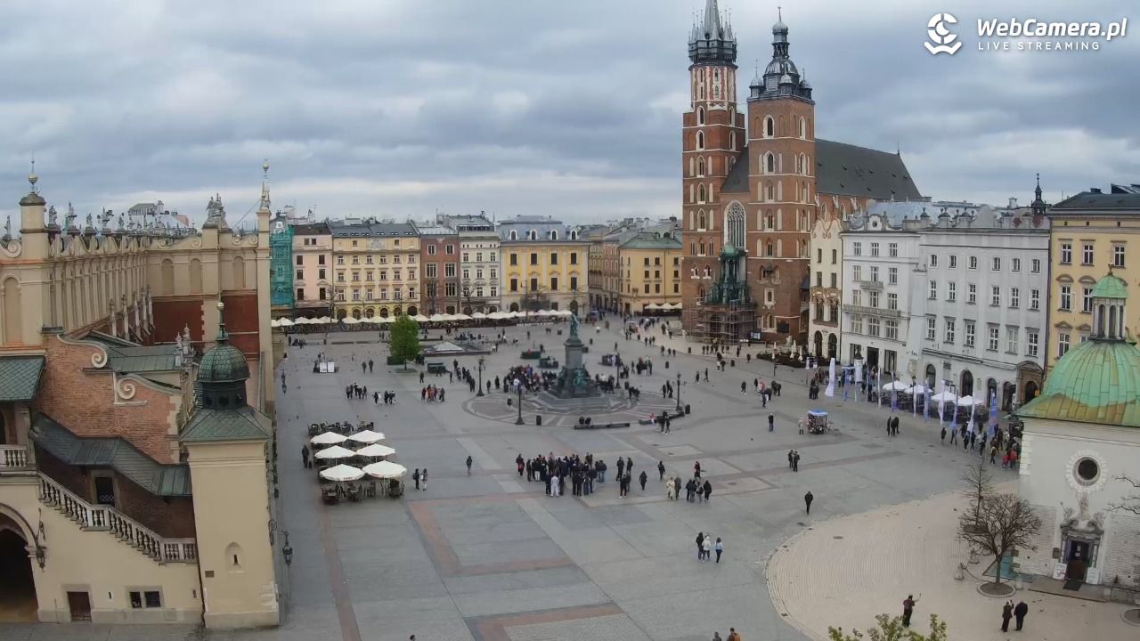 Kraków - widok na Rynek z hotelu - 20 kwiecień 2026, 14:08