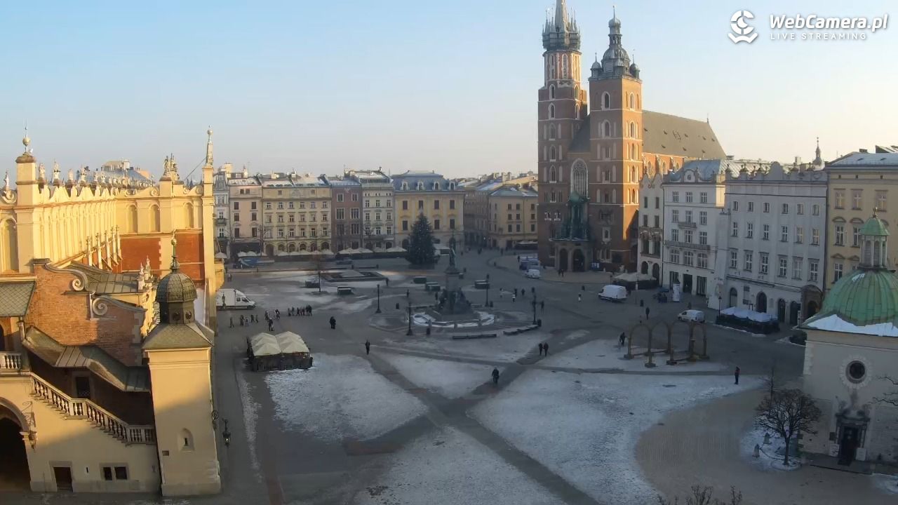 Kraków - widok na Rynek z hotelu - 19 styczeń 2026, 09:16