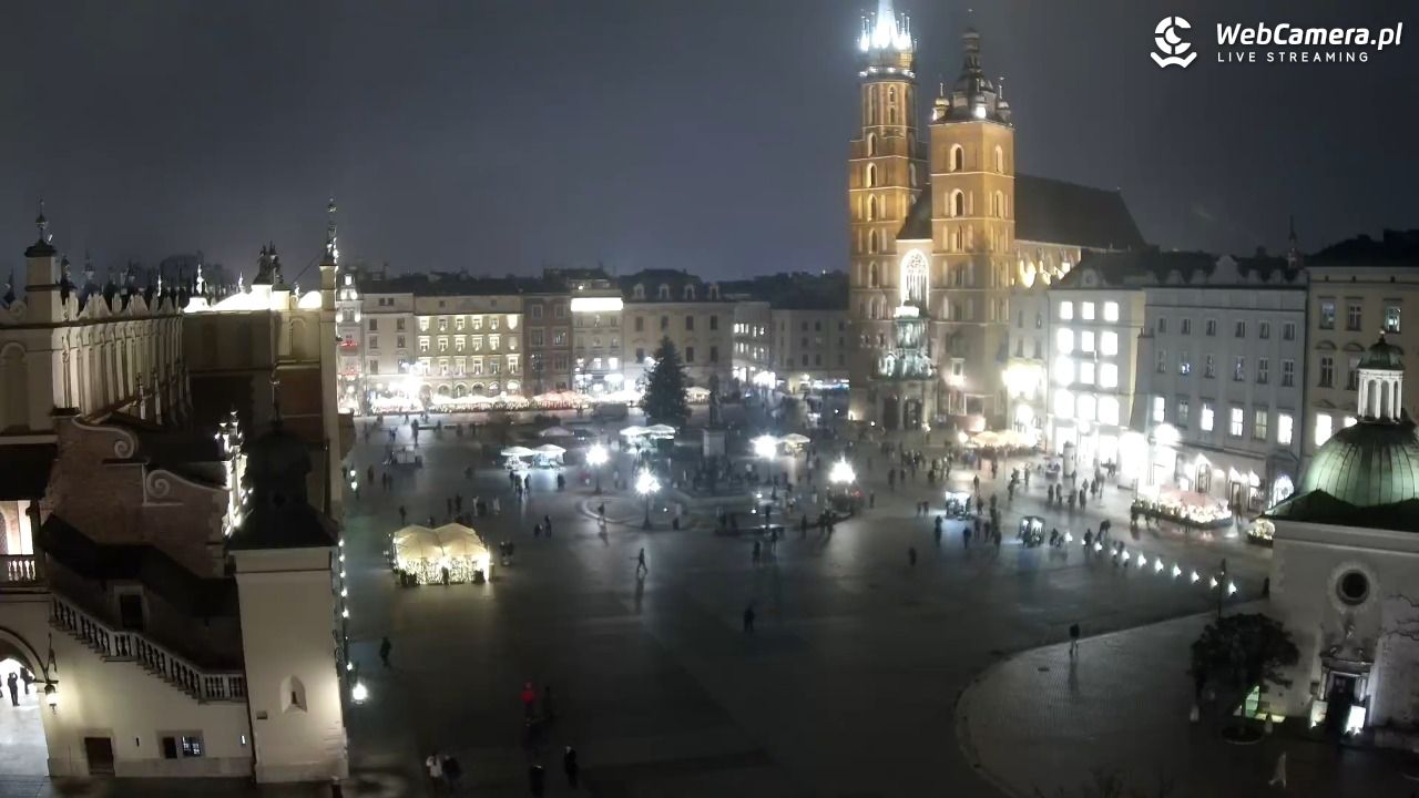 Kraków - widok na Rynek z hotelu - 03 grudzień 2025, 17:01