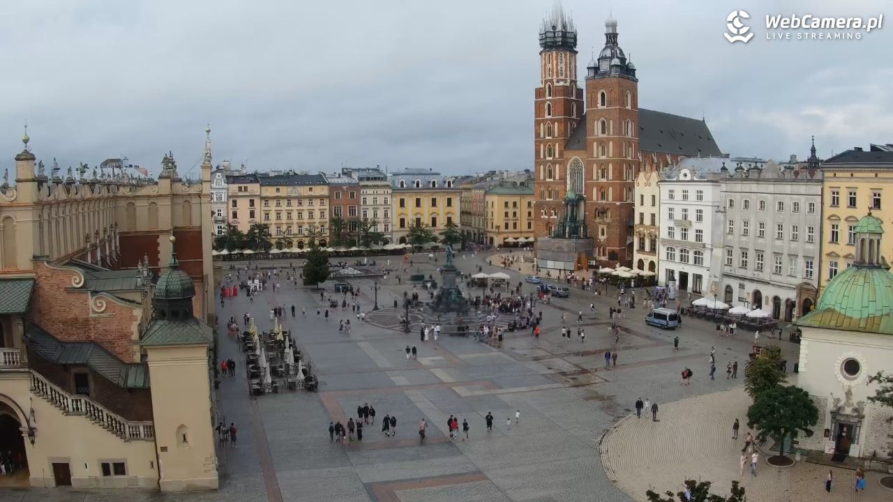 Kraków - widok na Rynek z hotelu - 19 lipiec 2026, 18:47