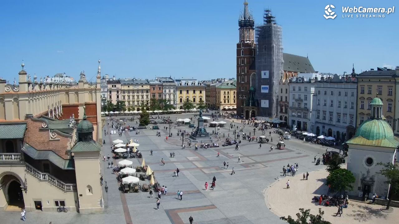 Kraków - widok na Rynek z hotelu - 12 czerwiec 2025, 12:09