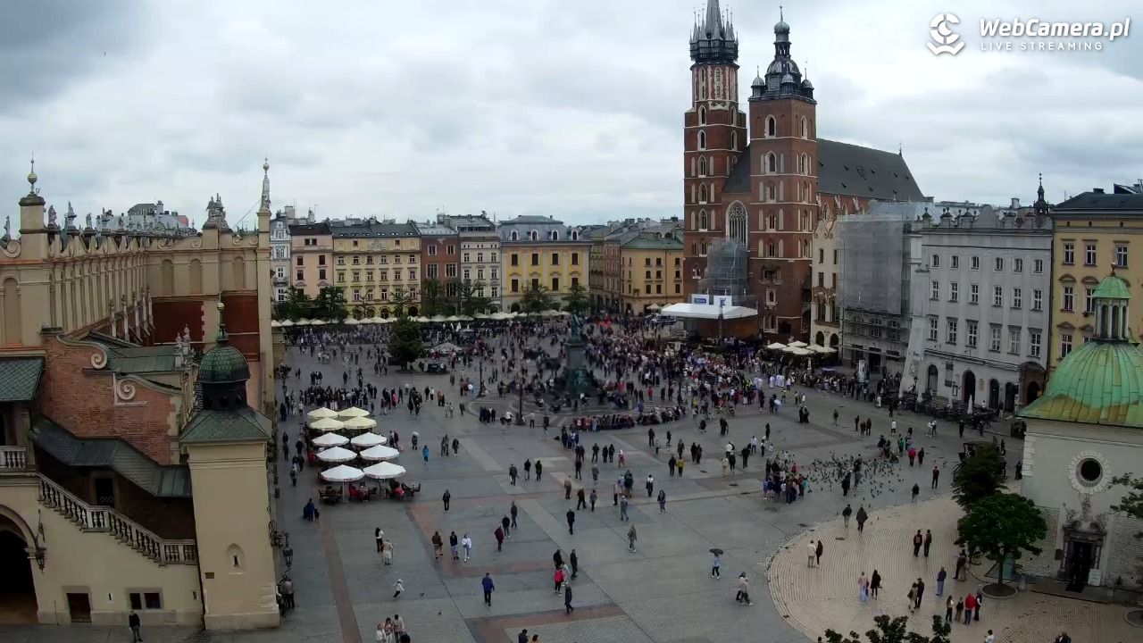 Kraków - widok na Rynek z hotelu - 04 czerwiec 2026, 11:49