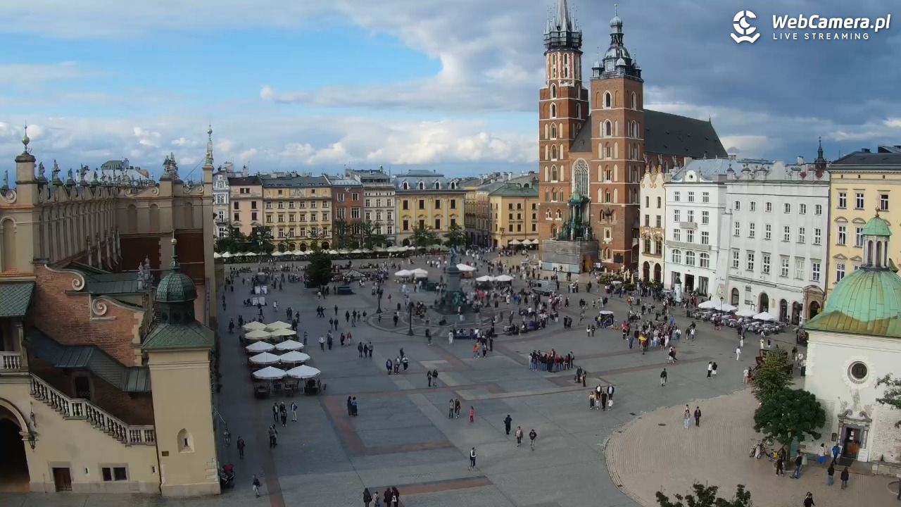 Kraków - widok na Rynek z hotelu - 21 lipiec 2026, 18:03