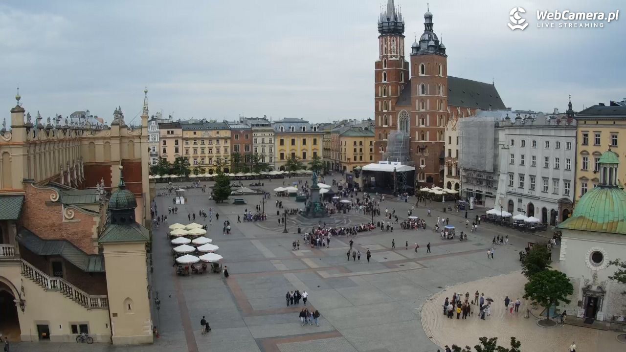 Kraków - widok na Rynek z hotelu - 03 czerwiec 2026, 12:42