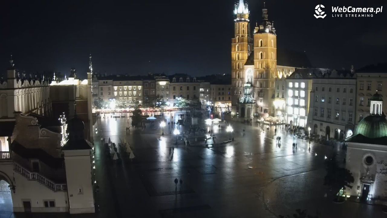 Kraków - widok na Rynek z hotelu - 17 październik 2025, 23:36