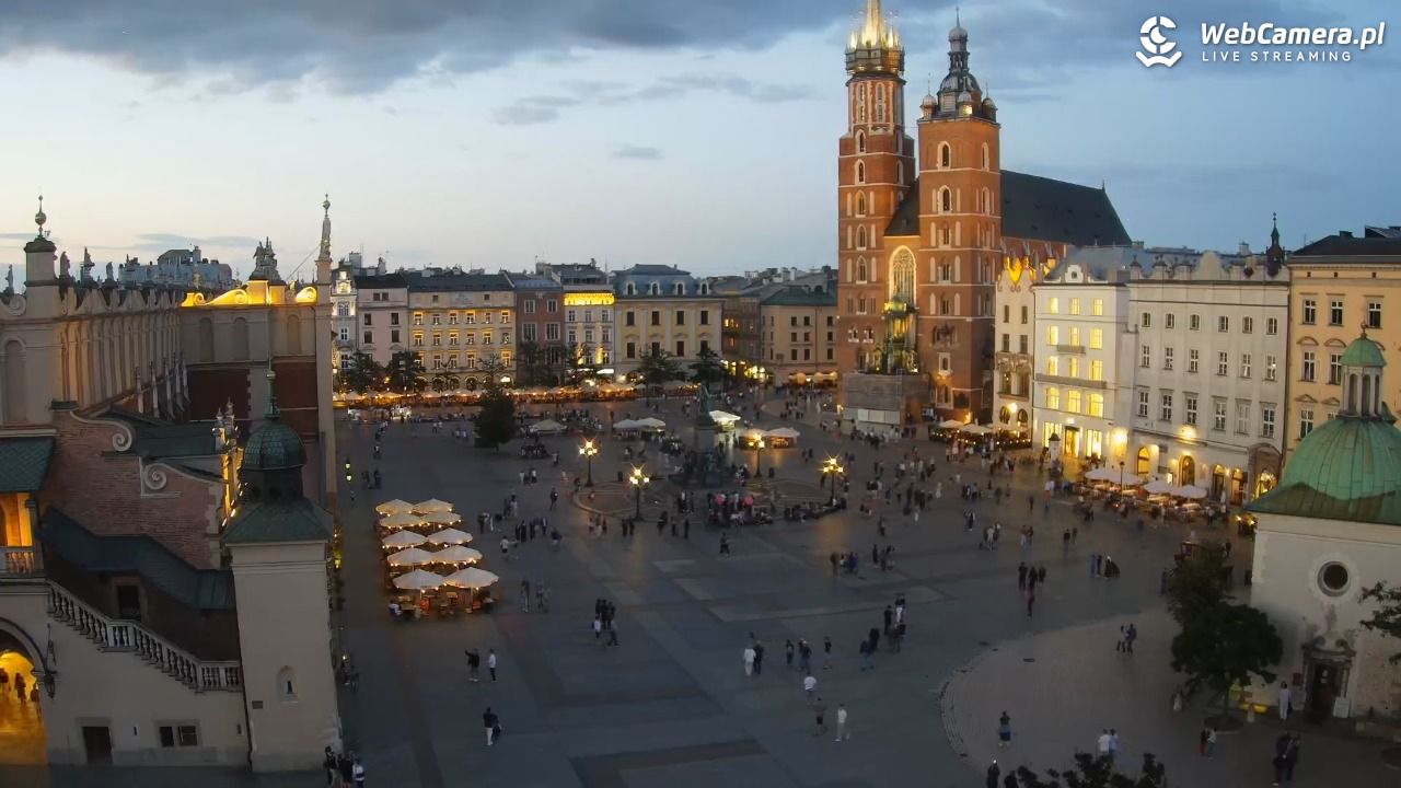 Kraków - widok na Rynek z hotelu - 20 lipiec 2026, 20:59