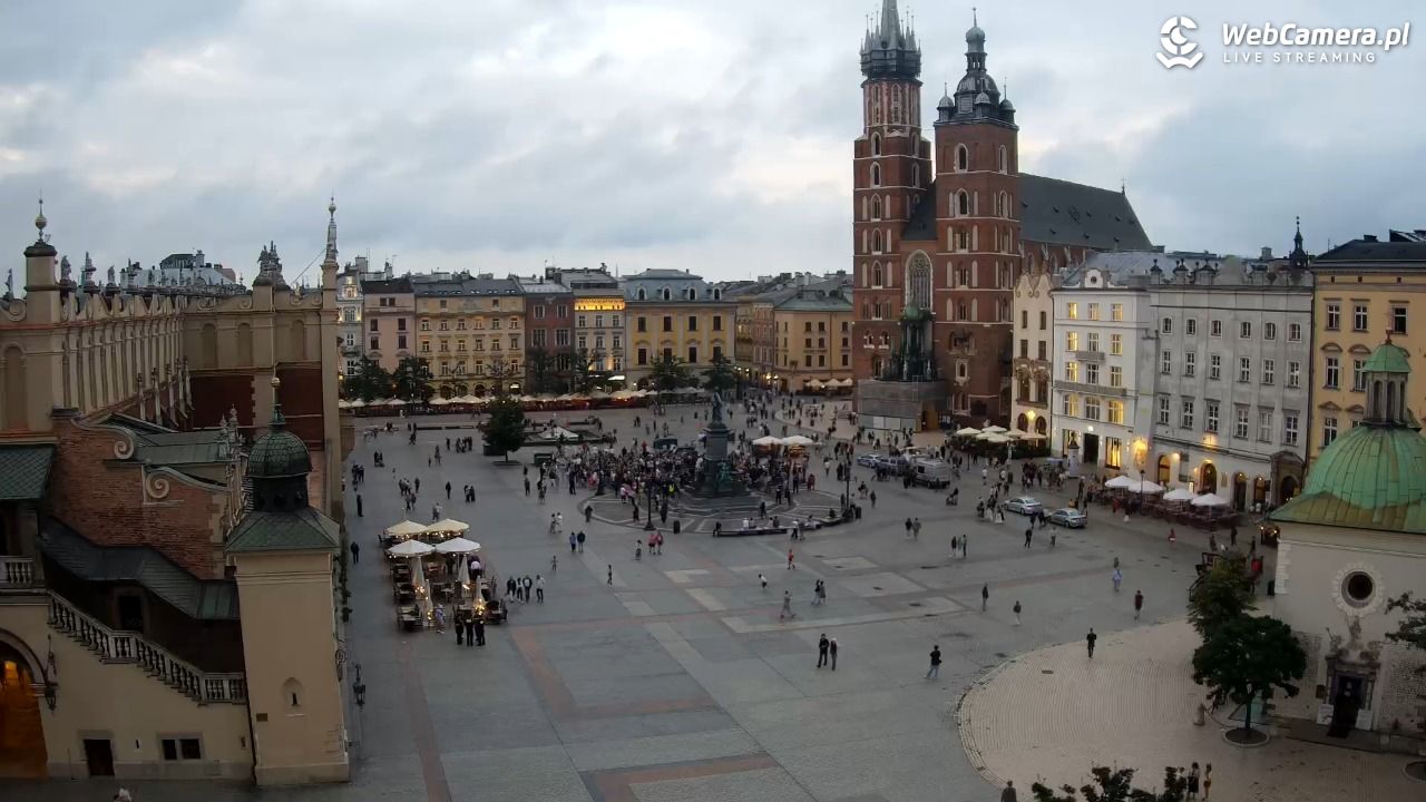 Kraków - widok na Rynek z hotelu - 19 lipiec 2026, 20:22