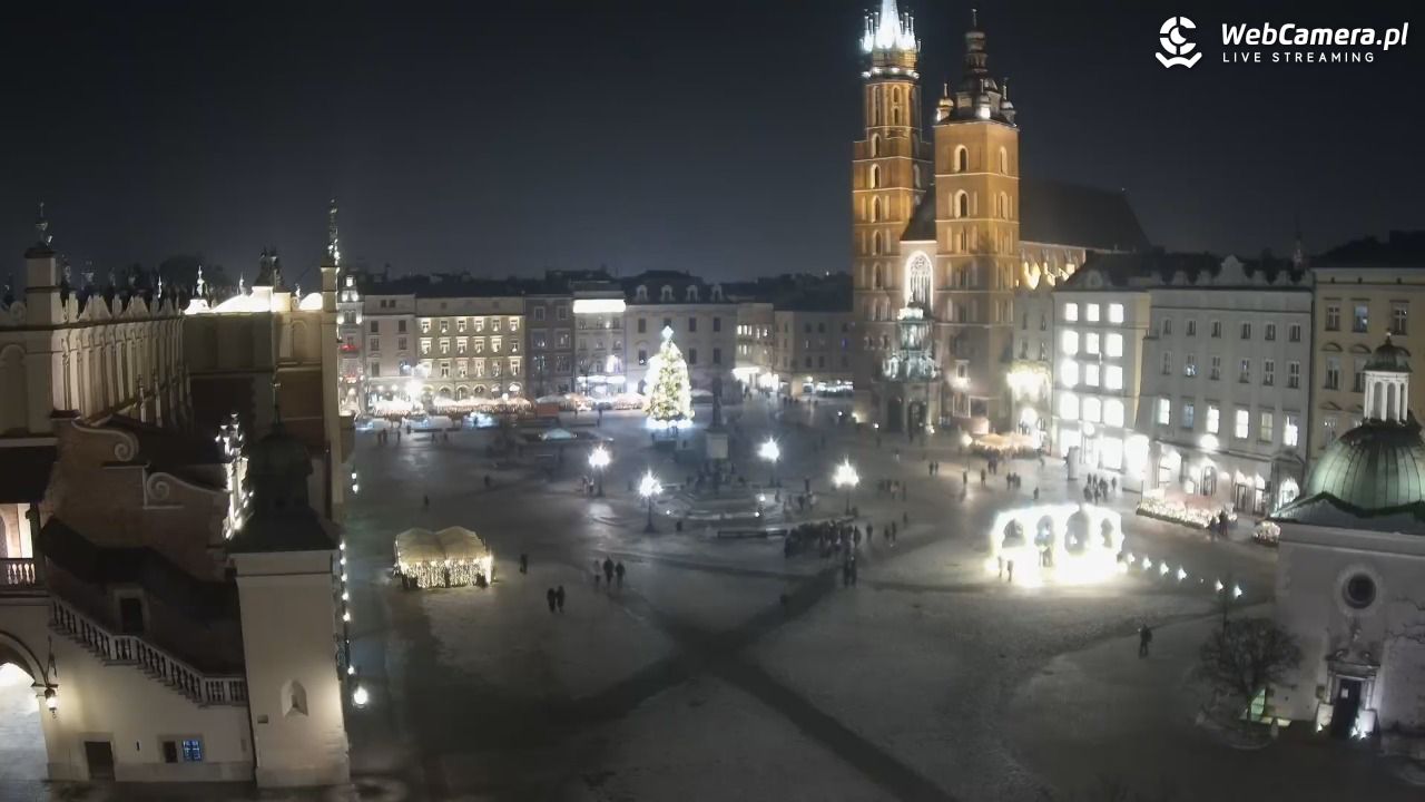 Kraków - widok na Rynek z hotelu - 20 styczeń 2026, 17:48