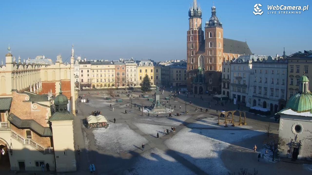 Kraków - widok na Rynek z hotelu - 20 styczeń 2026, 12:47