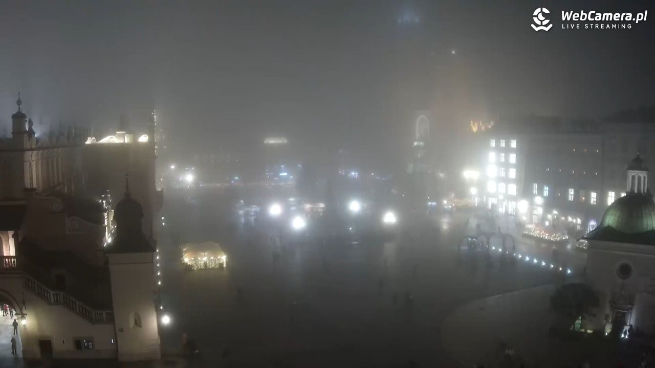 Kraków - widok na Rynek z hotelu - 04 grudzień 2025, 16:44