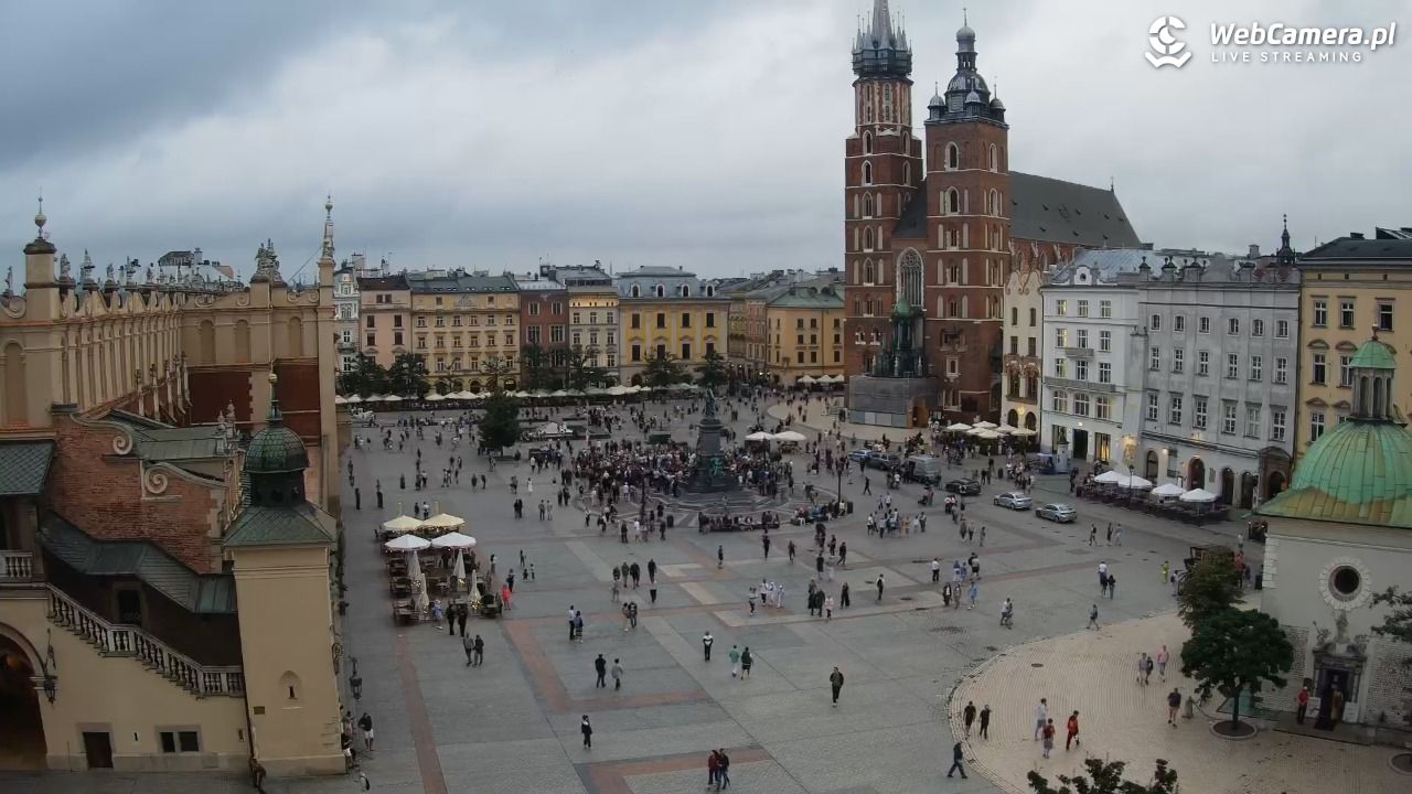 Kraków - widok na Rynek z hotelu - 19 lipiec 2026, 20:04