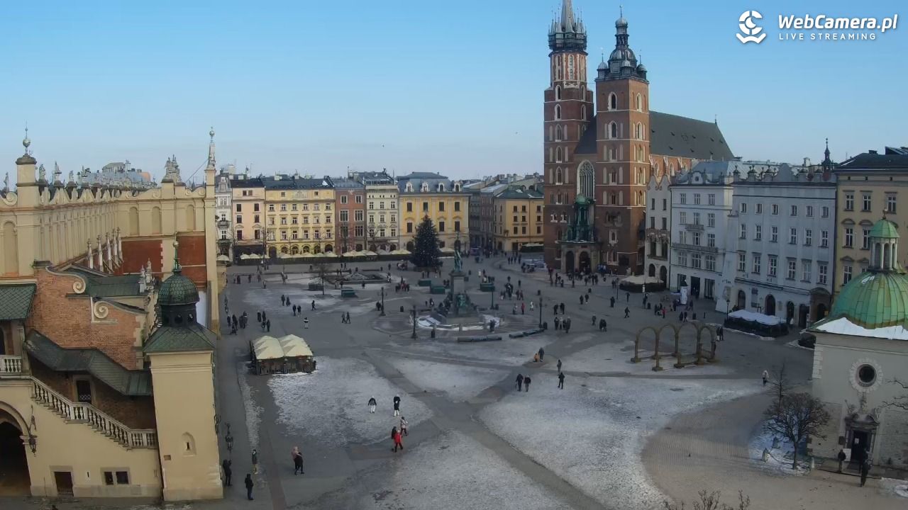 Kraków - widok na Rynek z hotelu - 18 styczeń 2026, 11:44