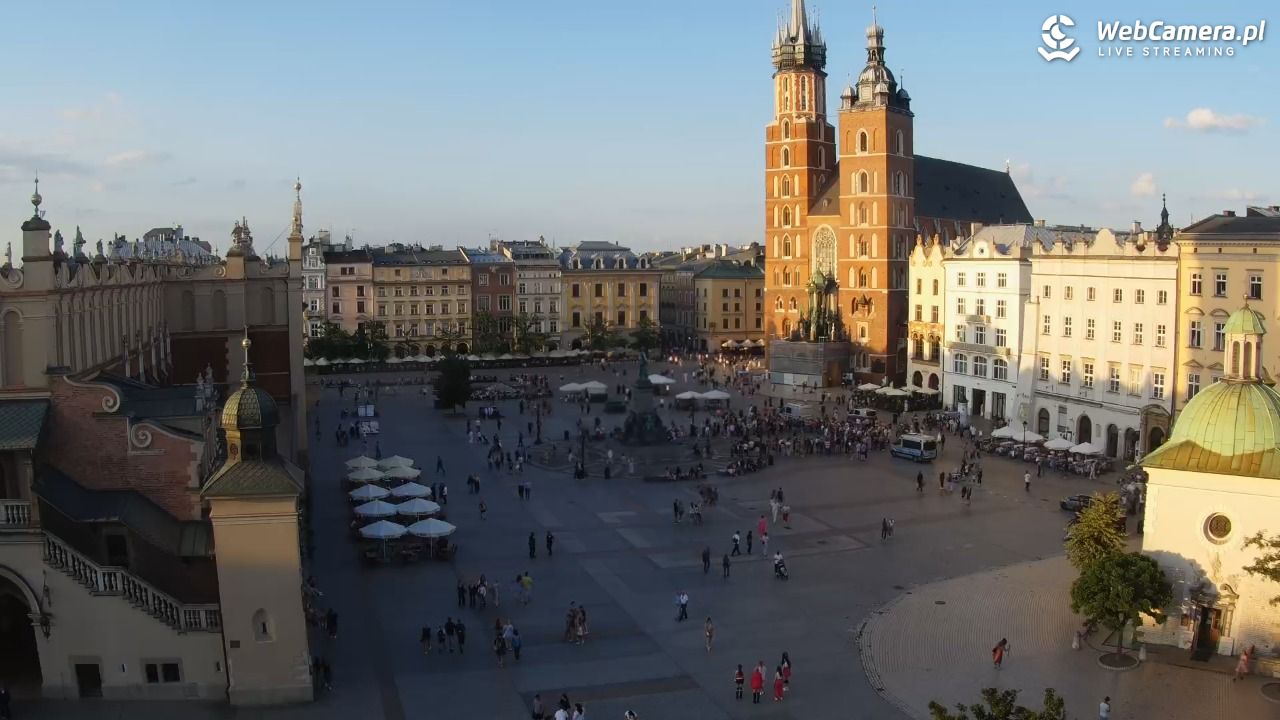 Kraków - widok na Rynek z hotelu - 20 lipiec 2026, 19:41
