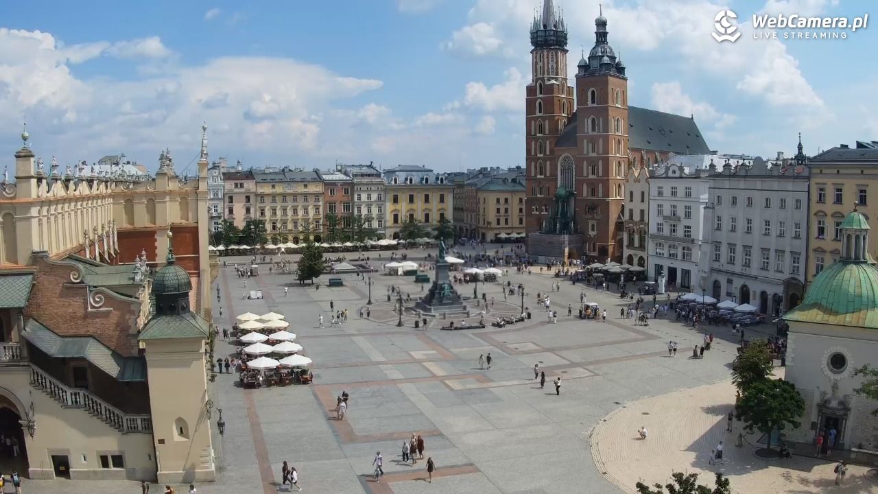 Kraków - widok na Rynek z hotelu - 20 lipiec 2026, 07:49