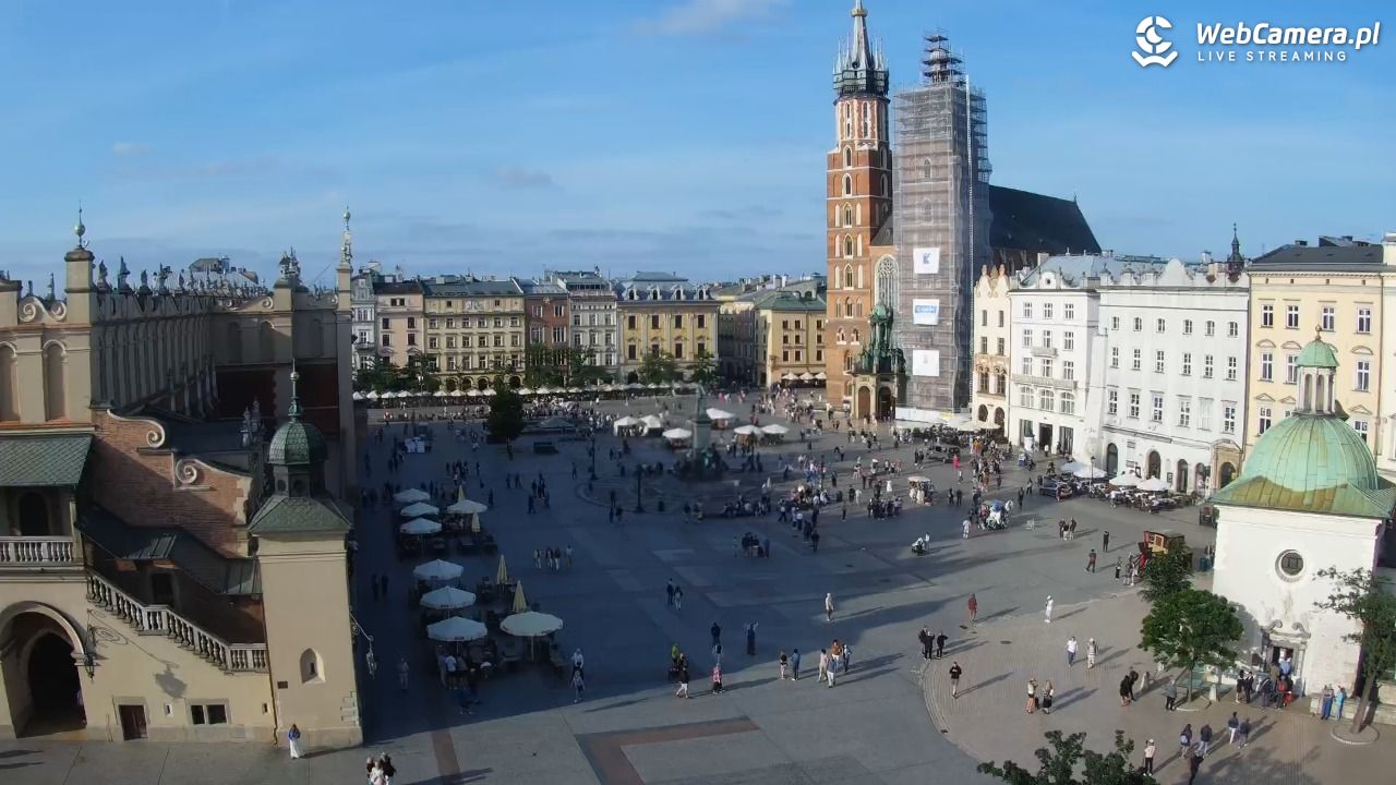 Kraków - widok na Rynek z hotelu - 13 czerwiec 2025, 18:24