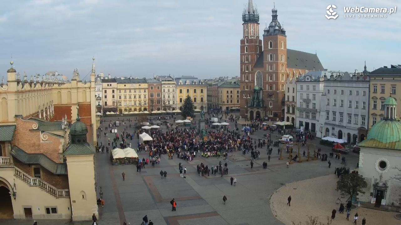 Kraków - widok na Rynek z hotelu - 04 grudzień 2025, 11:49