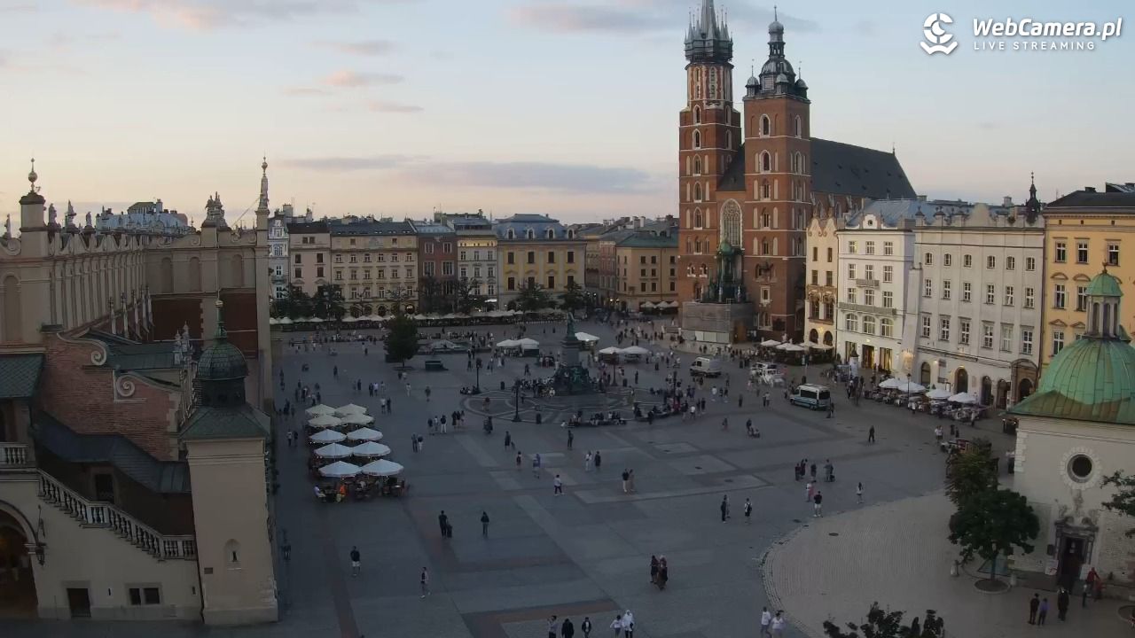 Kraków - widok na Rynek z hotelu - 20 lipiec 2026, 20:26