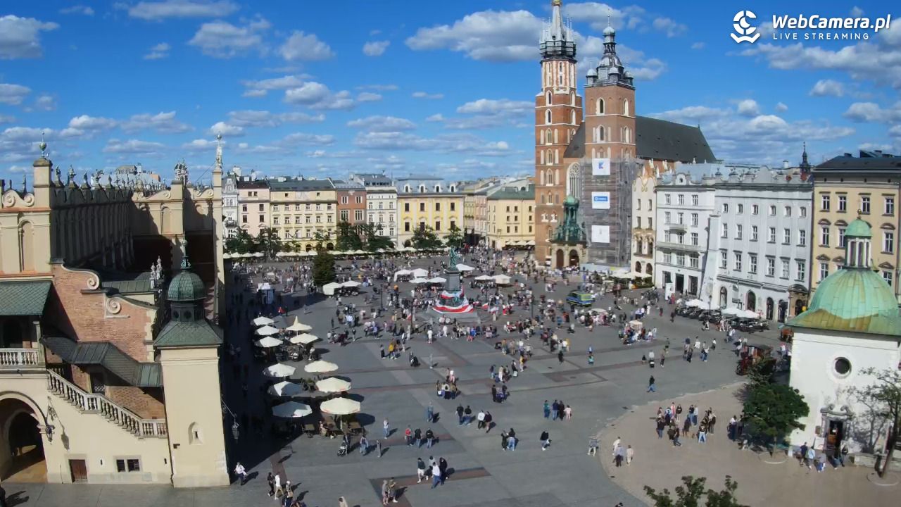 Kraków - widok na Rynek z hotelu - 24 sierpień 2025, 15:53