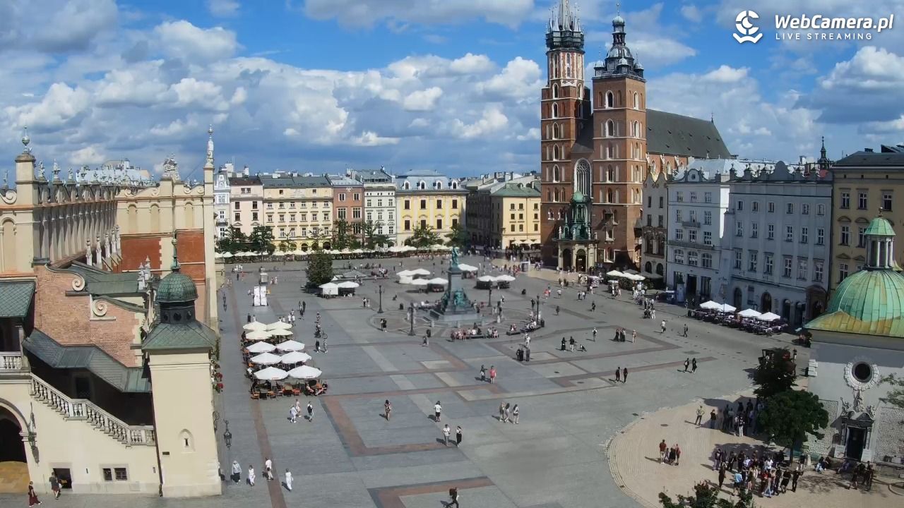 Kraków - widok na Rynek z hotelu - 02 wresień 2026, 13:30