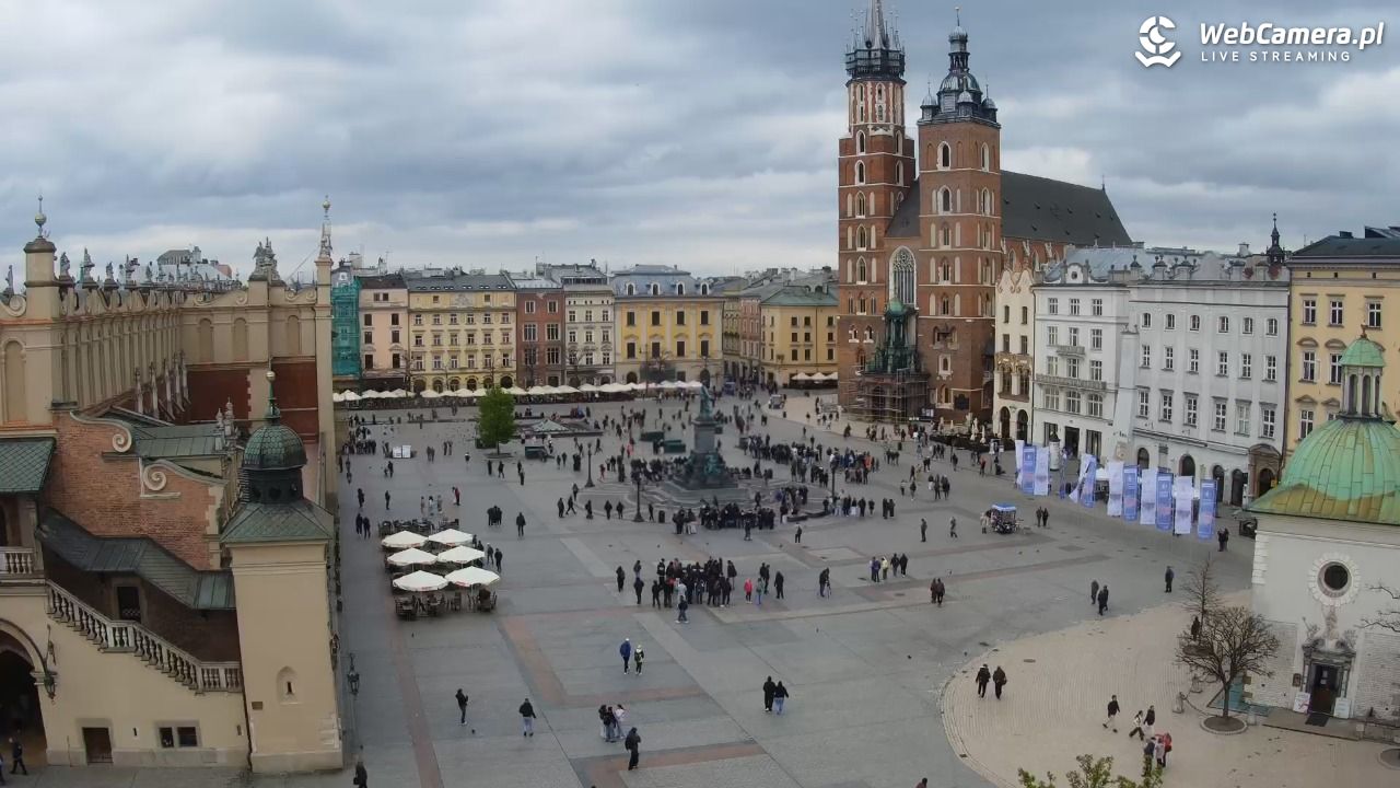 Kraków - widok na Rynek z hotelu - 20 kwiecień 2026, 14:03