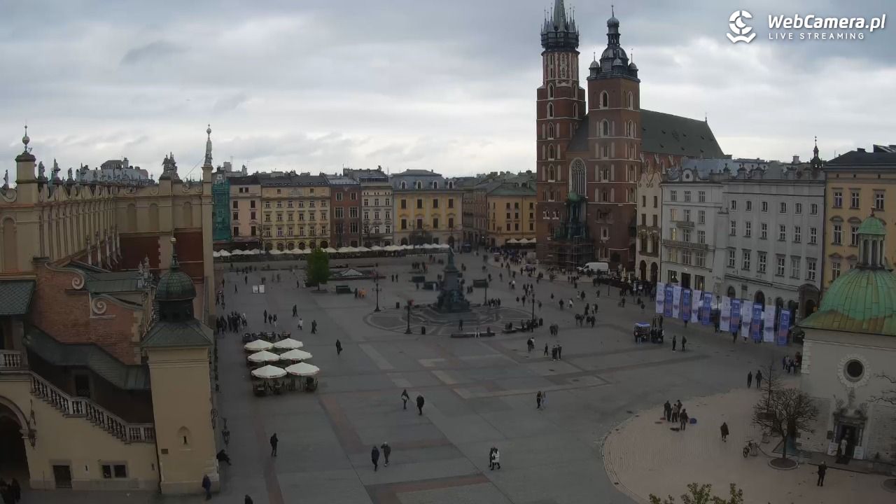 Kraków - widok na Rynek z hotelu - 20 kwiecień 2026, 15:20