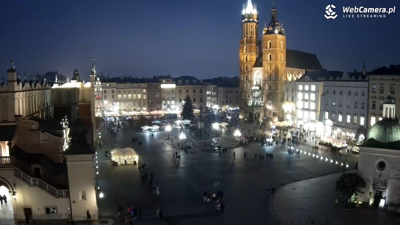 Kraków - widok na Rynek z hotelu - 03 grudzień 2025, 16:23
