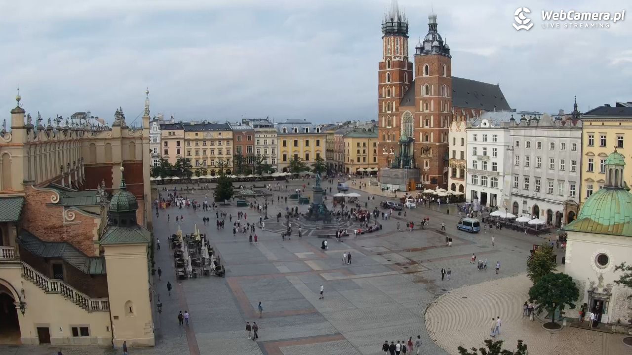 Kraków - widok na Rynek z hotelu - 19 lipiec 2026, 18:48