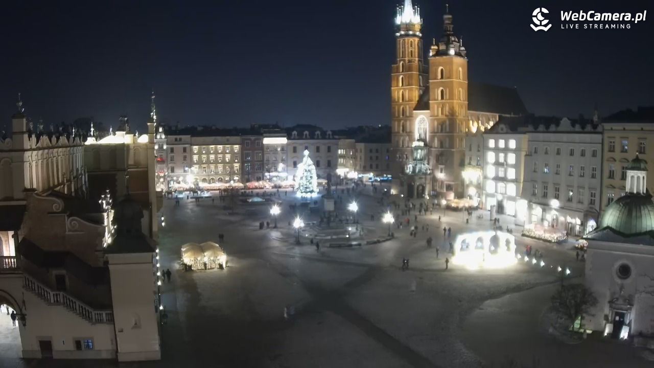 Kraków - widok na Rynek z hotelu - 18 styczeń 2026, 17:14