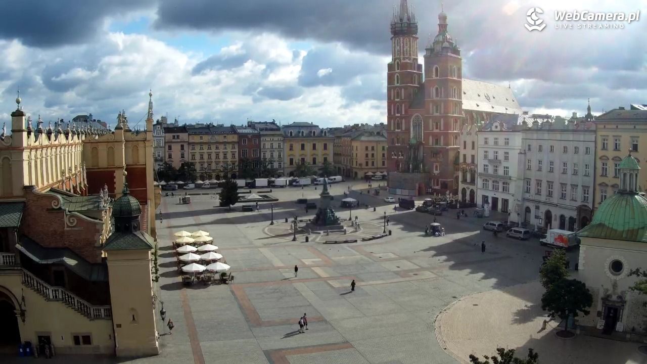 Kraków - widok na Rynek z hotelu - 21 lipiec 2026, 08:31