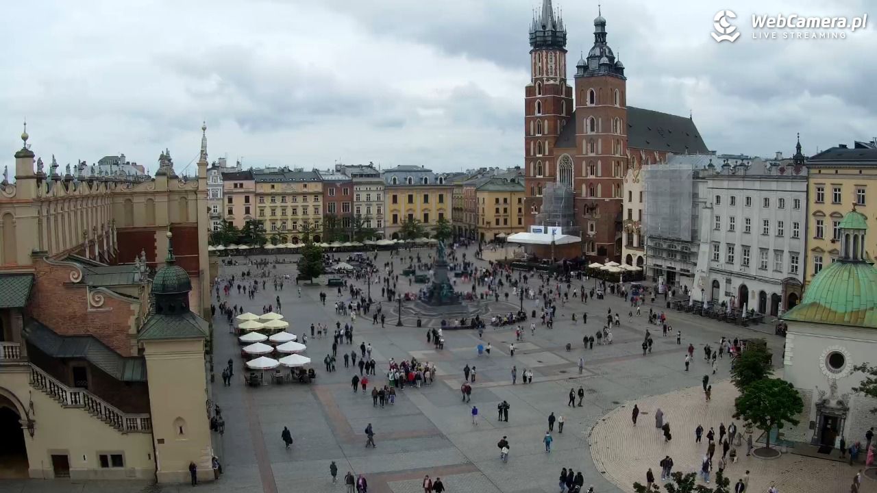 Kraków - widok na Rynek z hotelu - 04 czerwiec 2026, 11:27