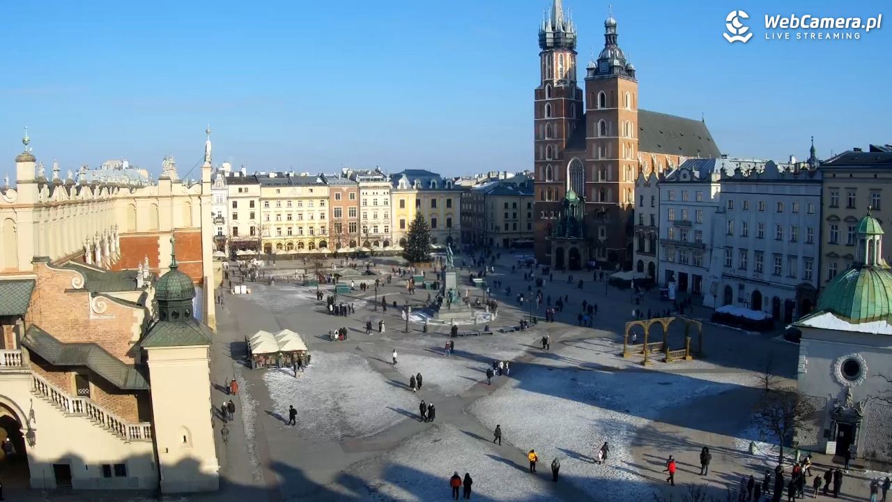 Kraków - widok na Rynek z hotelu - 18 styczeń 2026, 12:10