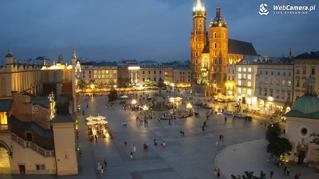 Kraków - widok na Rynek z hotelu - 19 lipiec 2026, 21:11