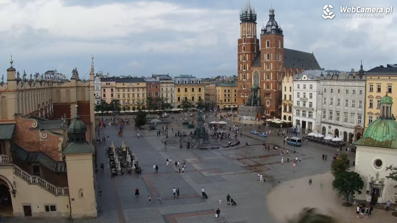 Kraków - widok na Rynek z hotelu - 19 lipiec 2026, 18:35