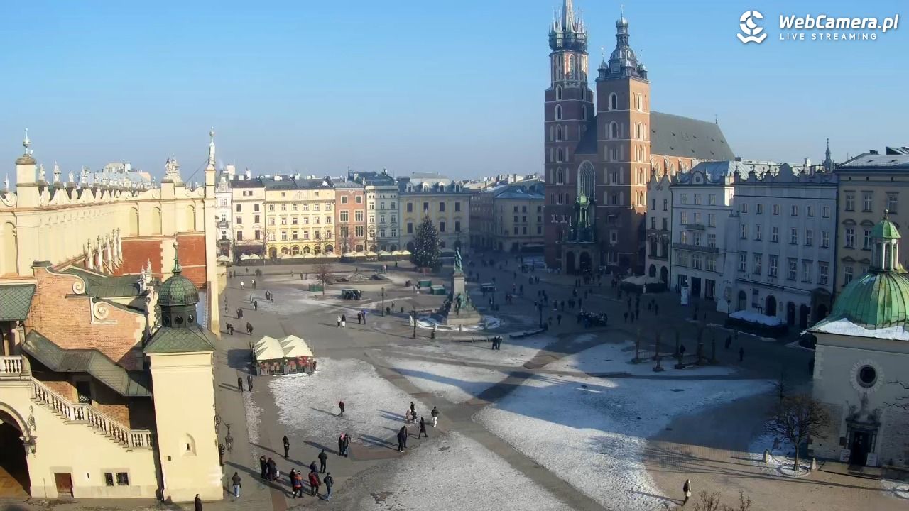 Kraków - widok na Rynek z hotelu - 20 styczeń 2026, 11:26