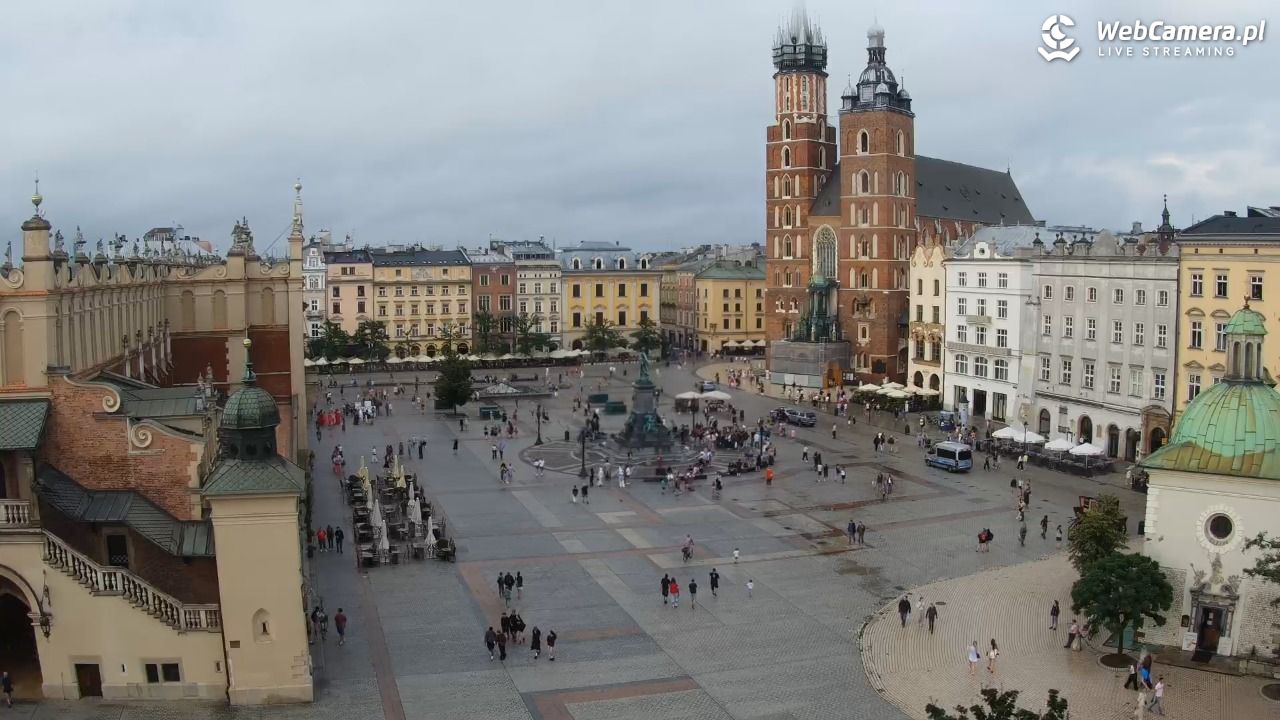 Kraków - widok na Rynek z hotelu - 19 lipiec 2026, 18:47