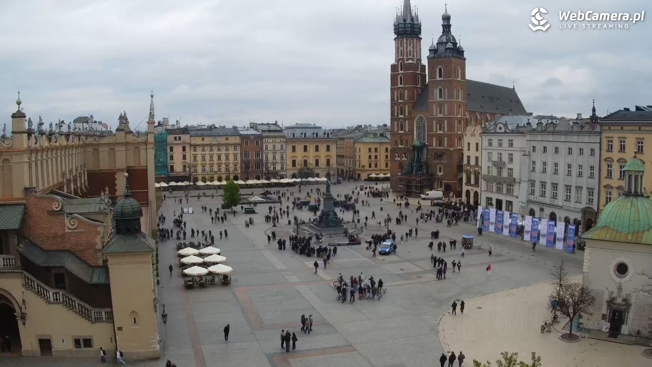 Kraków - widok na Rynek z hotelu - 20 kwiecień 2026, 16:02