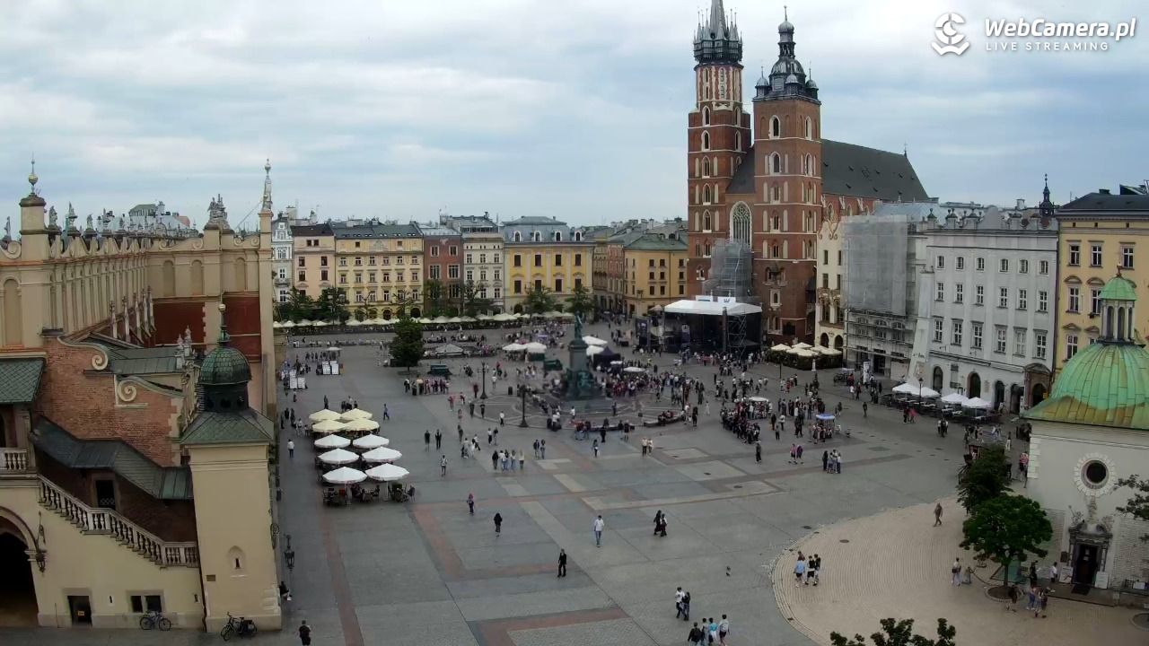 Kraków - widok na Rynek z hotelu - 03 czerwiec 2026, 13:07