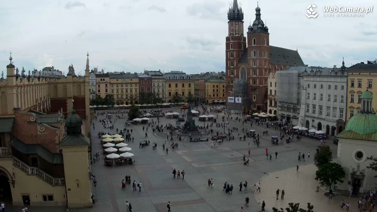 Kraków - widok na Rynek z hotelu - 05 czerwiec 2026, 12:35