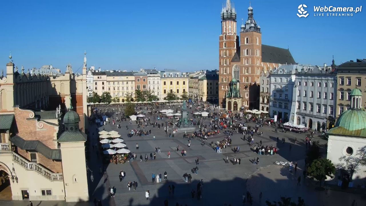 Kraków - widok na Rynek z hotelu - 16 październik 2026, 13:02